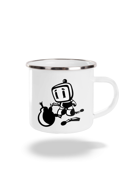 Bomberman plecháček White
