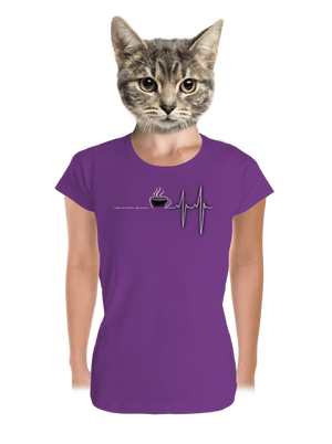 Coffee help dámské tričko premium Purple