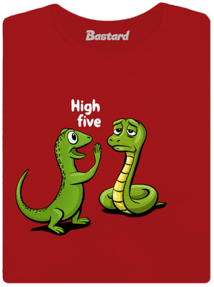 High Five dámské tričko s lemem Red Mal