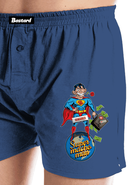 Supermachoman pánské trenky Blue