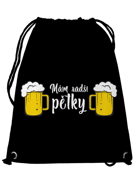 Mám raději pětky vak Black