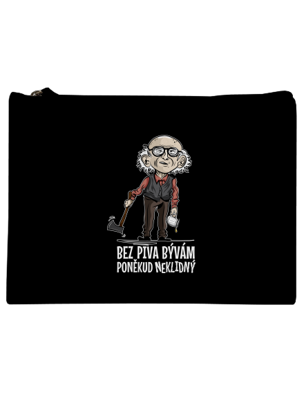 Neklidný bez piva taštička Black
