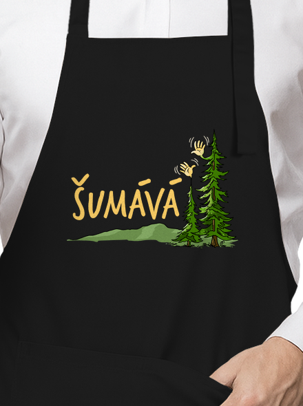 Šumává zástěra Black