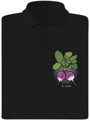 Ředkvičky ve svazku pánská polokošile Black