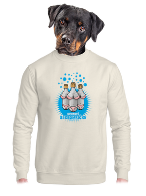 unisex mikina bez kapuce