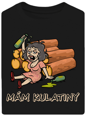 Mám kulatiny unisex tričko oversized Black