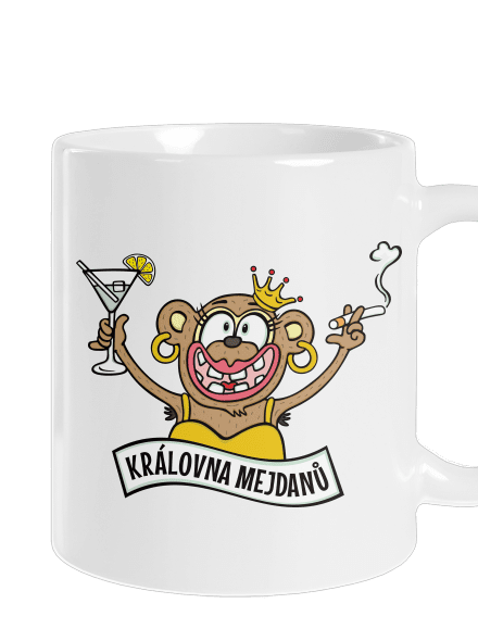 Královna mejdanů klasický hrnek White