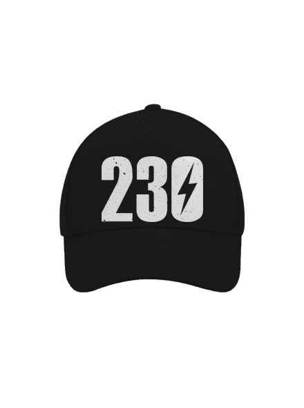 230 V kšiltovka baseballka Black
