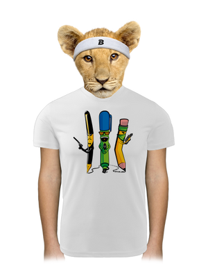 Psací gang dětské sportovní tričko White