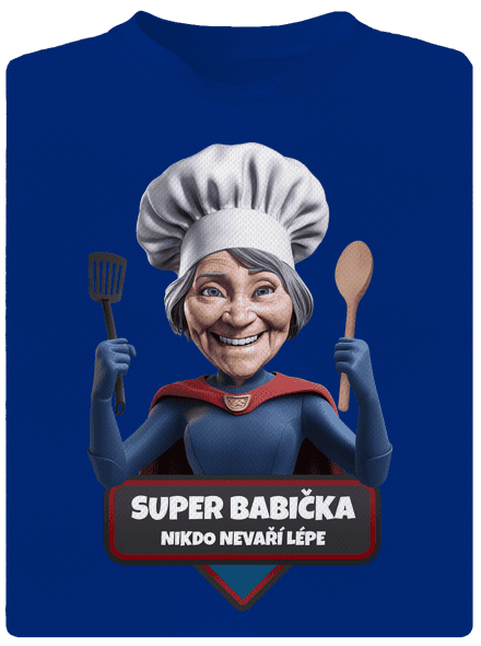Super babička pánské sportovní tričko Royal Blue Mal