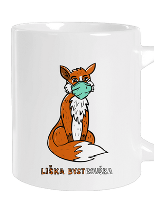 Liška Bystrouška velký hrnek White