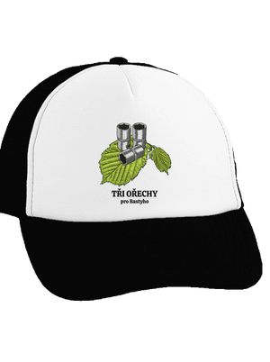 Tři ořechy pro... kšiltovka truckerka Black cap