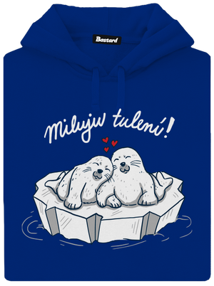 Miluju tulení dámská mikina klokanka Royal Blue Mal
