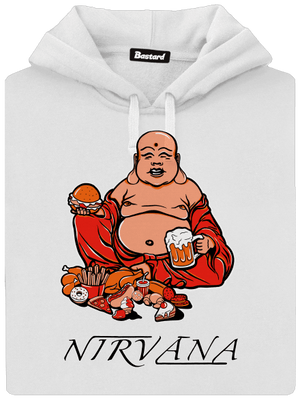 Nirvána dámská mikina klokanka White