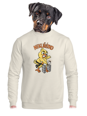 unisex mikina bez kapuce