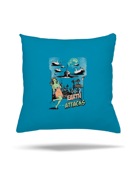 Země útočí polštář Blue Turquoise
