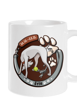 Psí horoskop: Štír klasický hrnek White