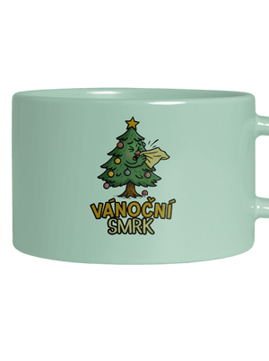 Vánoční smrk hrnek makronka Mint Macaron