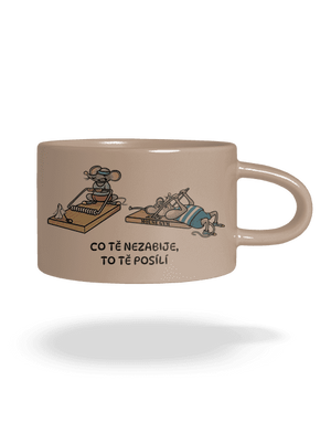 Co tě nezabije hrnek makronka Brown Macaron