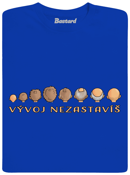 Vývoj nezastavíš pánské dlouhý rukáv Royal Blue
