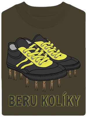 Beru kolíky unisex mikina bez kapuce Urban Khaki