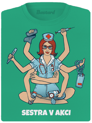 Sestra v akci dámské sportovní tričko Mint Mal