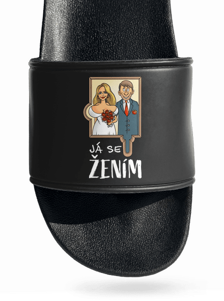 Já se žením/vdávám pantofle Black