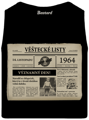 Věštecké listy pánské tílko Black