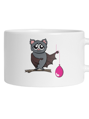 Netopýr hrnek makronka White