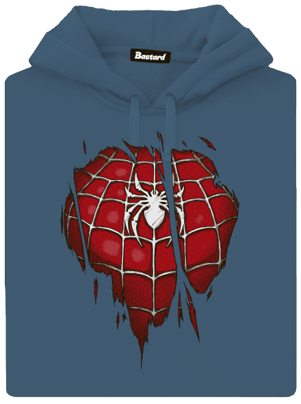 Spider Inside dámská mikina klokanka Denim
