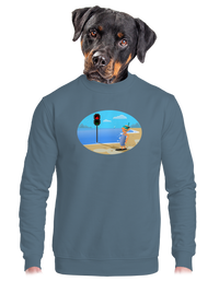 unisex mikina bez kapuce