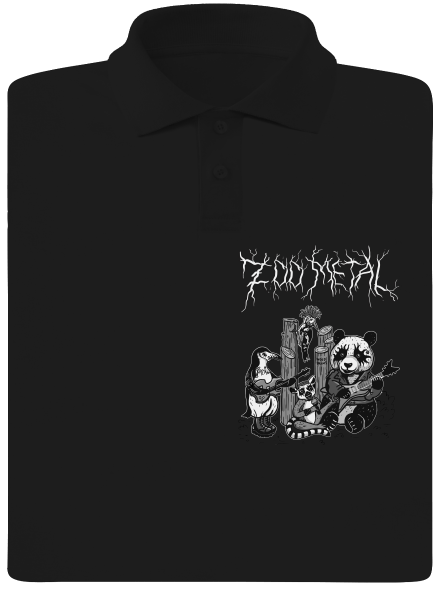 ZOO metal pánská polokošile Black
