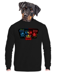 unisex mikina bez kapuce