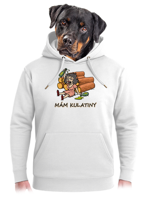 Mám kulatiny unisex mikina premium Snowwhite