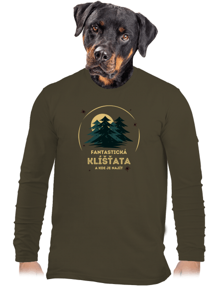 Fantastická klíšťata pánské dlouhý rukáv Urban Khaki