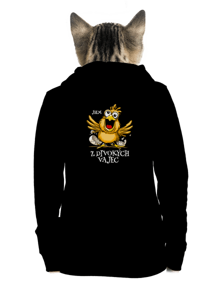 Z divokých vajec dámská mikina na zip Black