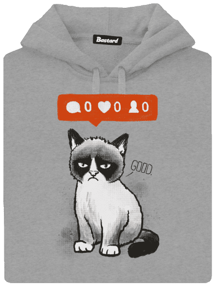 Grumpy pánská mikina klokanka Light Melange