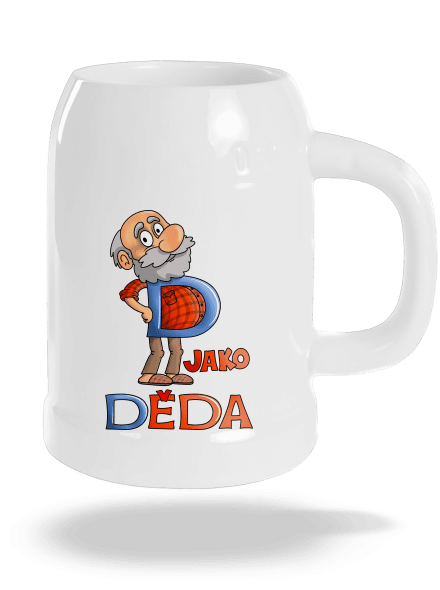 D jako děda půllitr White