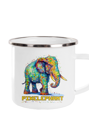 Pixelephant plecháček White