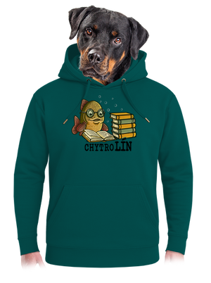 Chytrolín unisex mikina premium Emerald Green