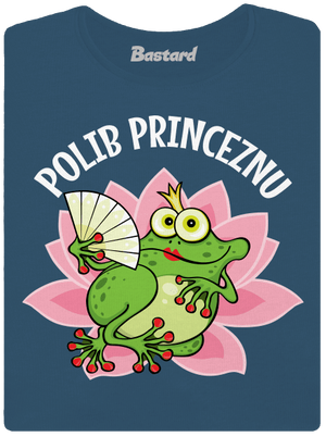 Polib princeznu a prince dámské tričko premium Petrol Blue
