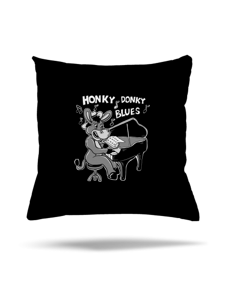 Honky donky blues polštář Black