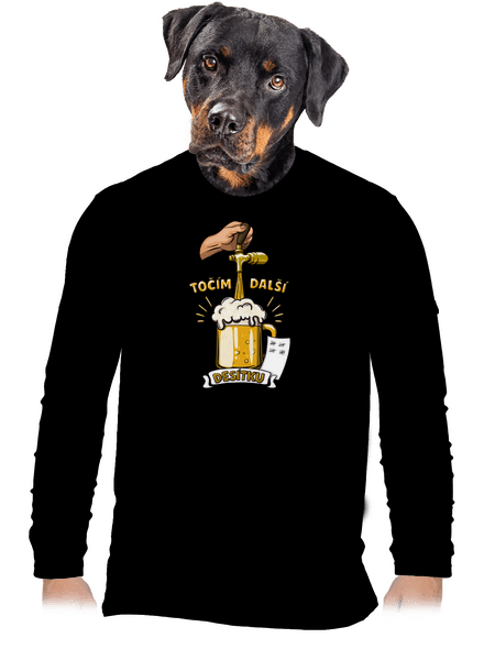 Točím další desítku pánské dlouhý rukáv Black