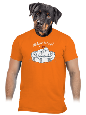 Miluju tulení pánské tričko Orange