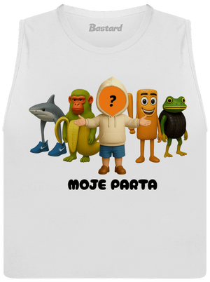 Brainrot parta pro kluky dámské tílko volné White