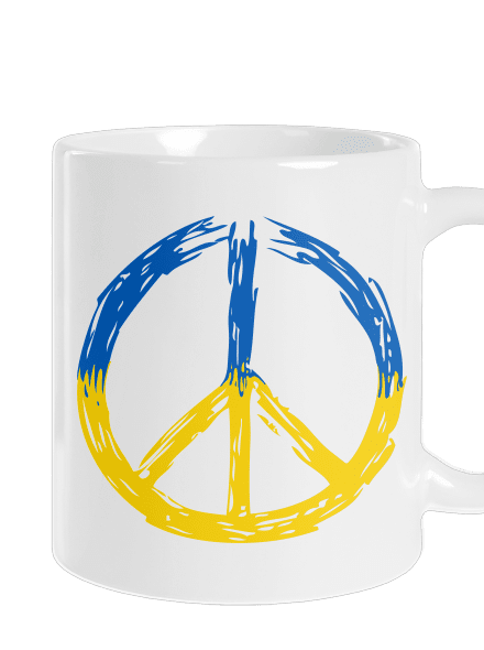 Ukrajina - Peace klasický hrnek White