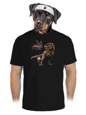 Komisař T-Rex pánské sportovní tričko Black