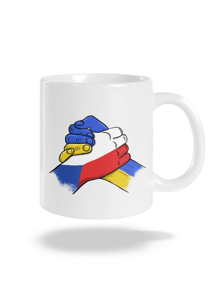 Ukrajina - Podpora klasický hrnek White