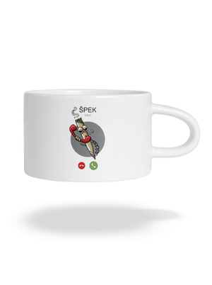 Špek volá hrnek makronka White