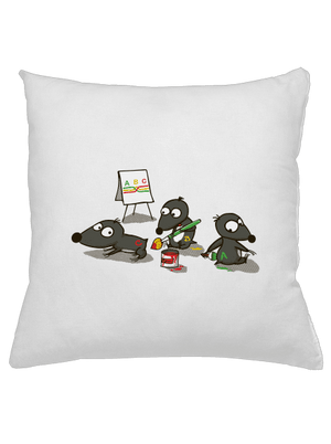 Pražský krtek polštář White